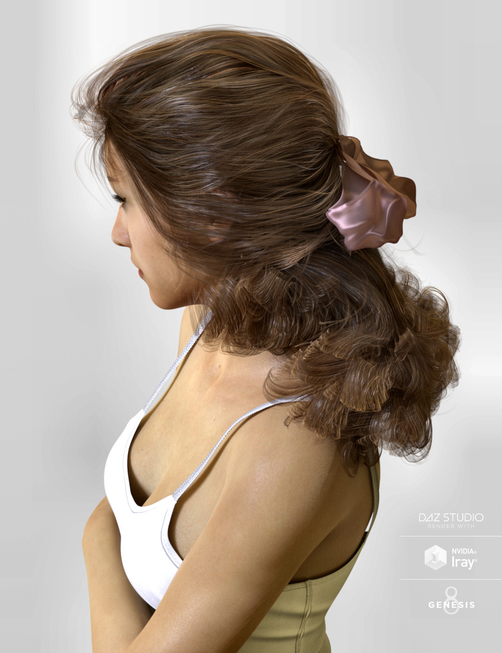 Jolie Hair for Genesis 3 and Genesis 8 Female(s) by: goldtassel, 3D Models by Daz 3D