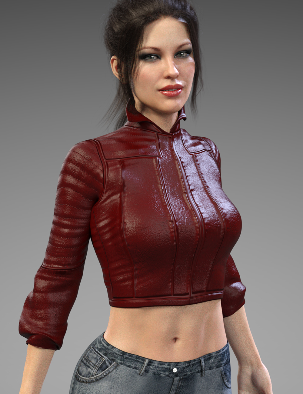 X-Fashion 4 in 1 Leather Jacket for Genesis 8 Female(s) by: xtrart-3d, 3D Models by Daz 3D