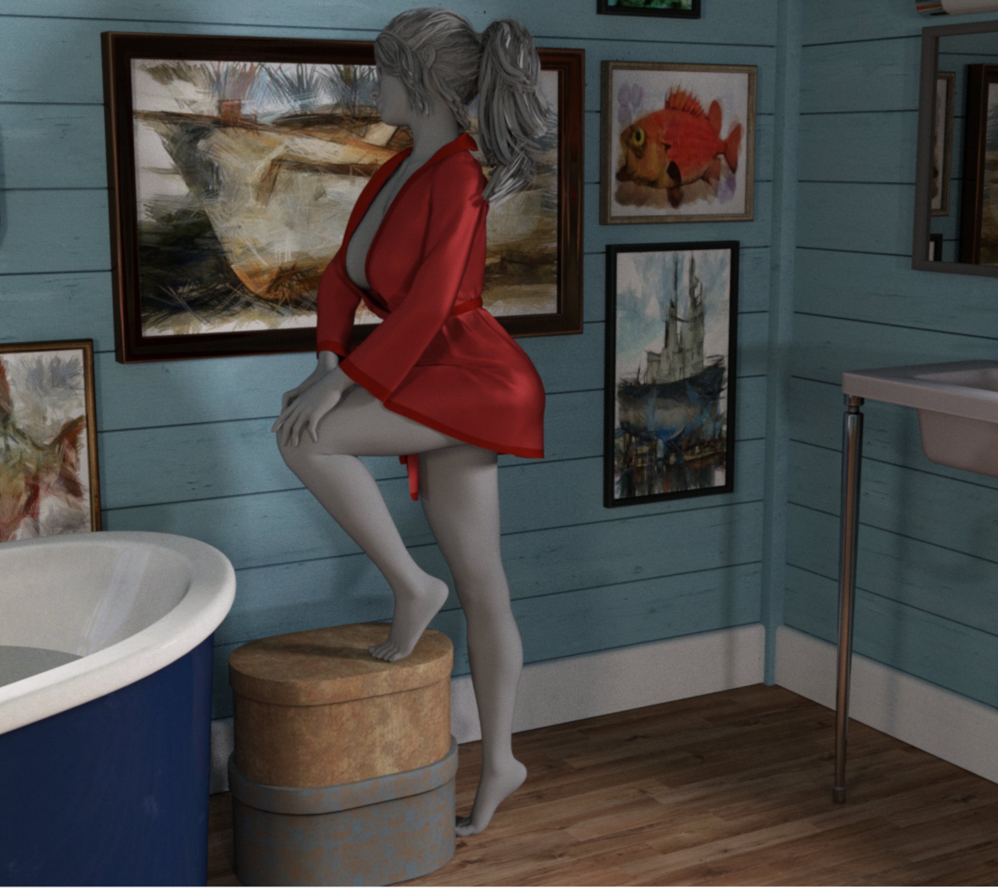 FG Loft Bath Poses for Genesis 8 Female by: Fugazi1968i3D_Lotus, 3D Models by Daz 3D