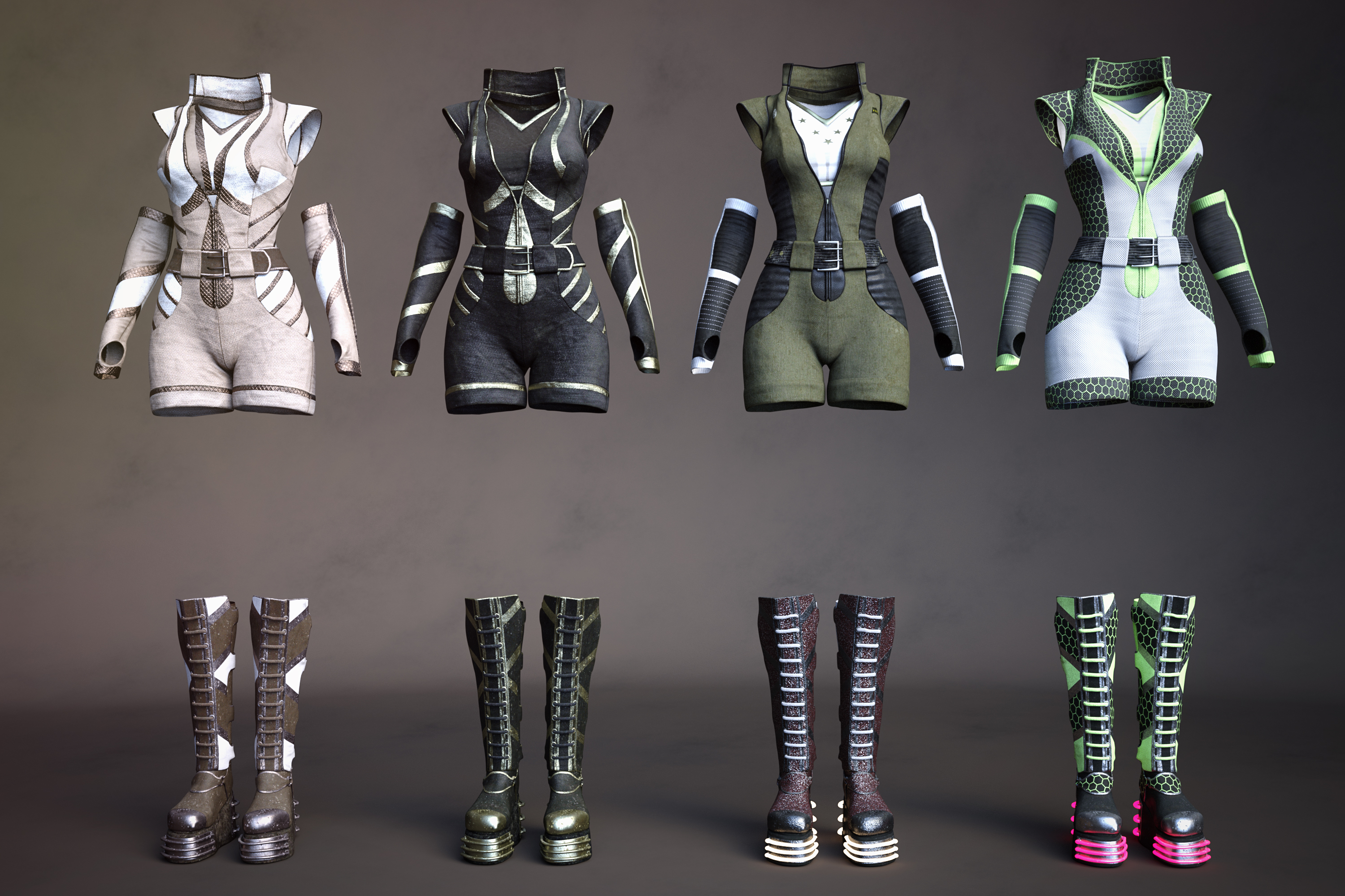Aldebaran X-49 Outfit Textures by: , 3D Models by Daz 3D