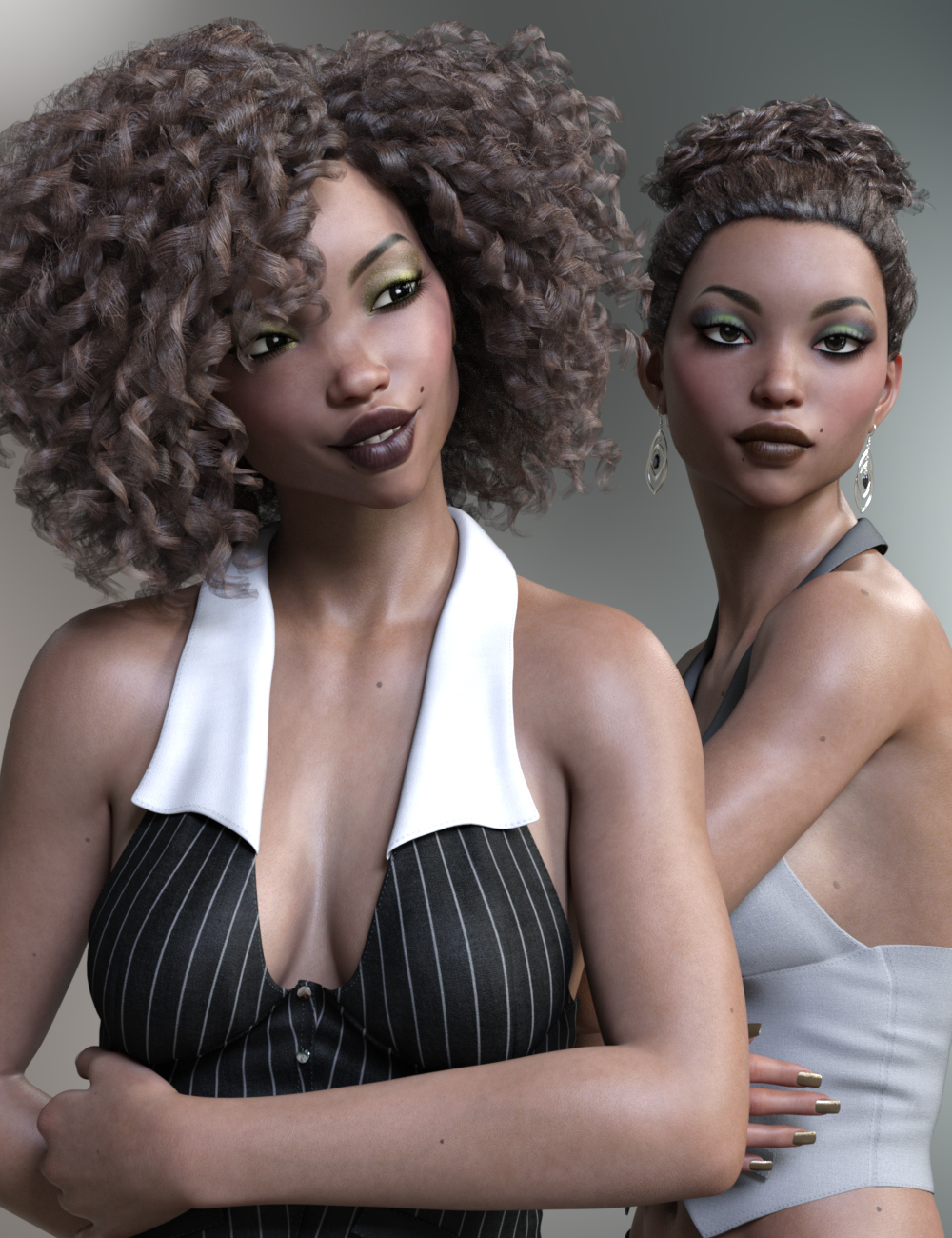 Kande and Musoke for Genesis 3 and 8 Female by: Anain, 3D Models by Daz 3D