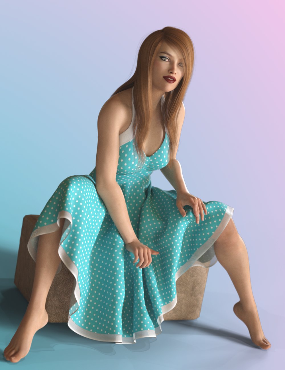 dForce Fun of the Fifties for Genesis 8 Female(s) by: Aave Nainen, 3D Models by Daz 3D