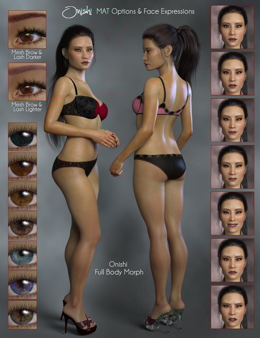 PS Onishi for Genesis 8 Female & Victoria 8 PS Onishi for Genesis 8 Female & Victoria 8 by: Pixelunashadownet, 3D Models by Daz 3D
