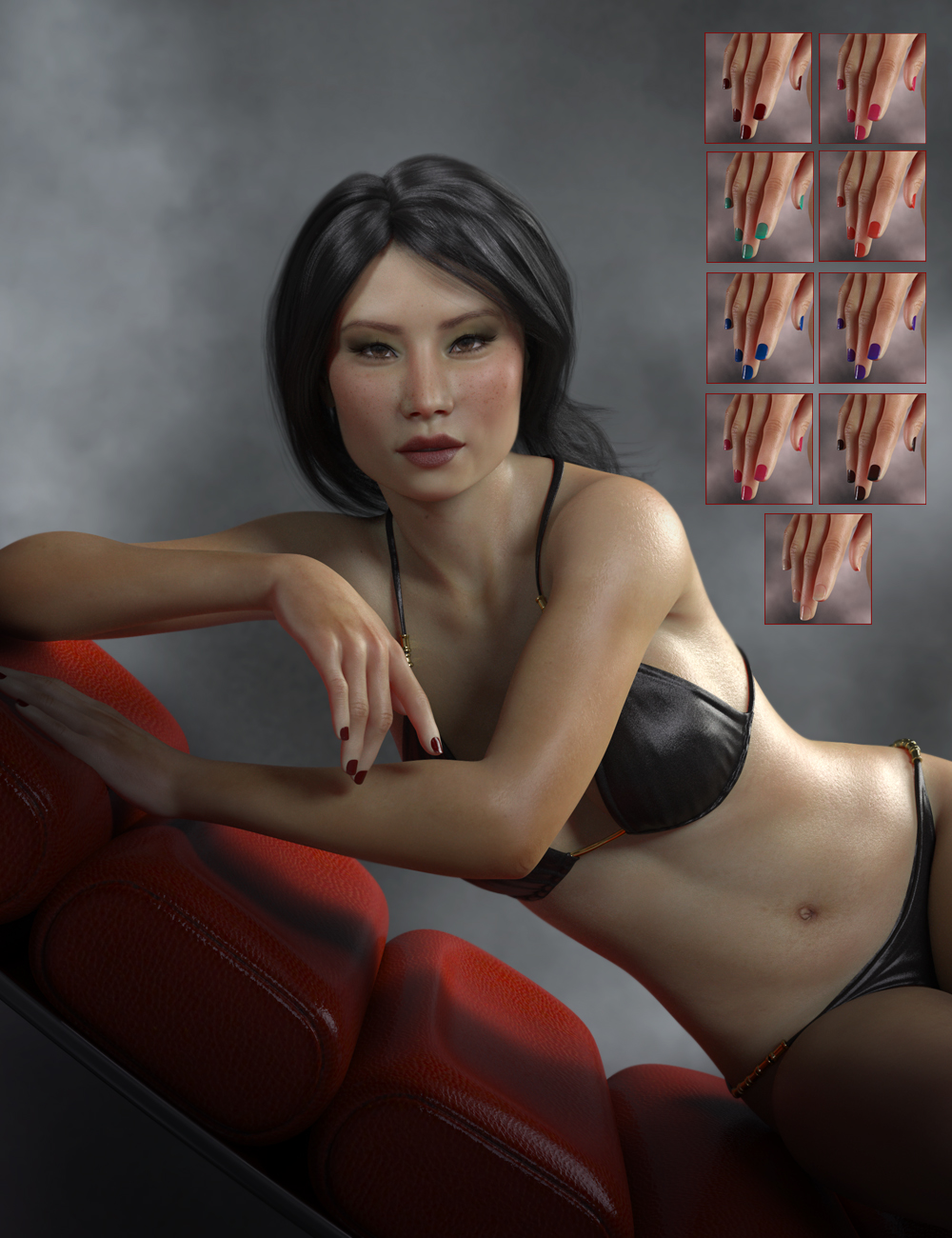 PS Onishi for Genesis 8 Female & Victoria 8 by: Pixelunashadownet, 3D Models by Daz 3D