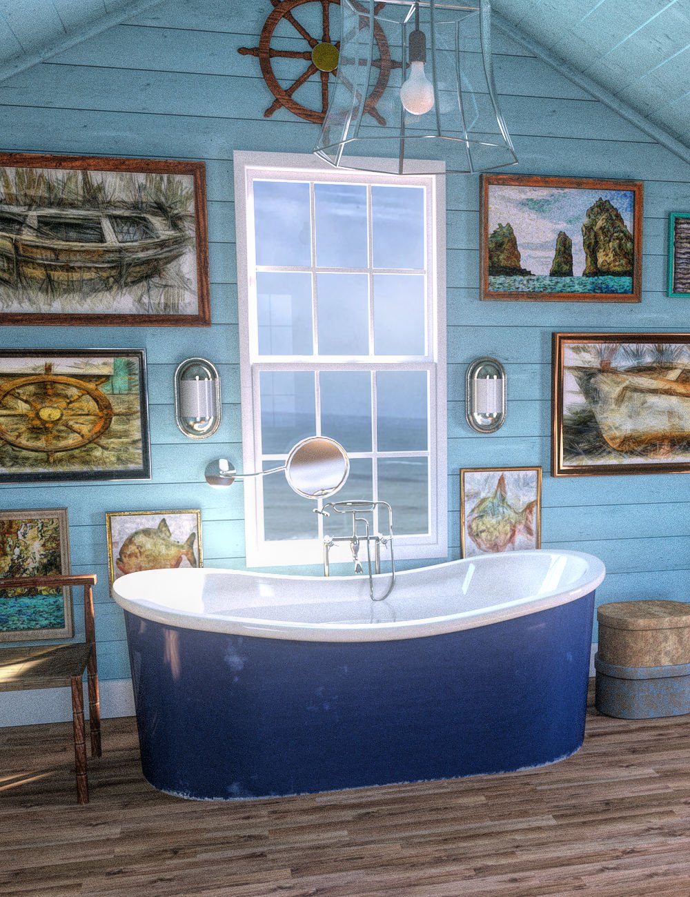 FG Loft Bath Bundle by: Fugazi1968i3D_Lotus, 3D Models by Daz 3D