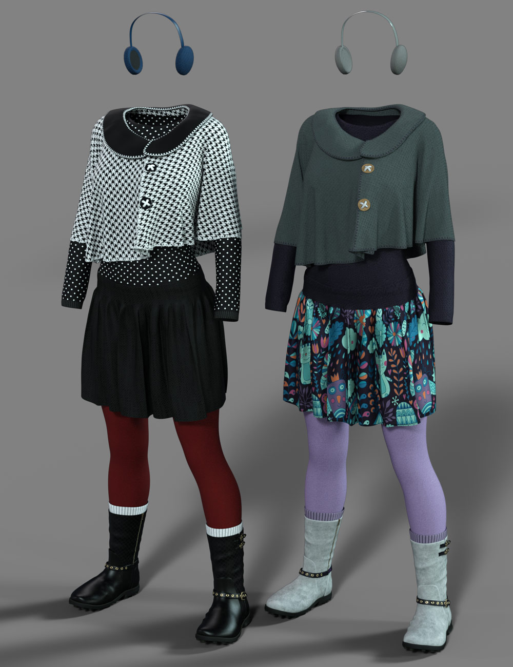 dForce Wonderland Outfit Textures by: Moonscape GraphicsSade, 3D Models by Daz 3D