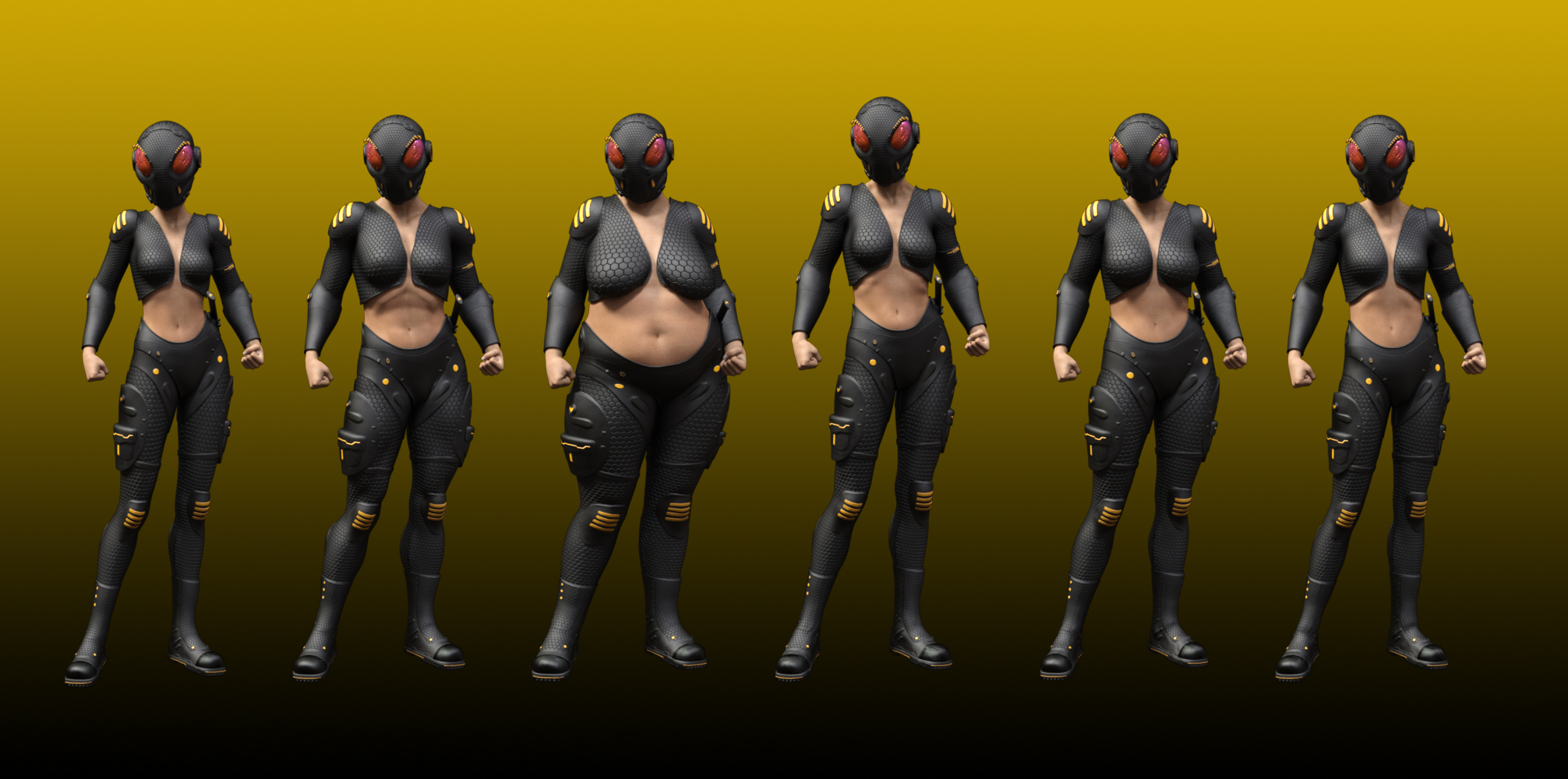 Hornet Outfit for Genesis 8 Female(s) by: The AntFarm, 3D Models by Daz 3D