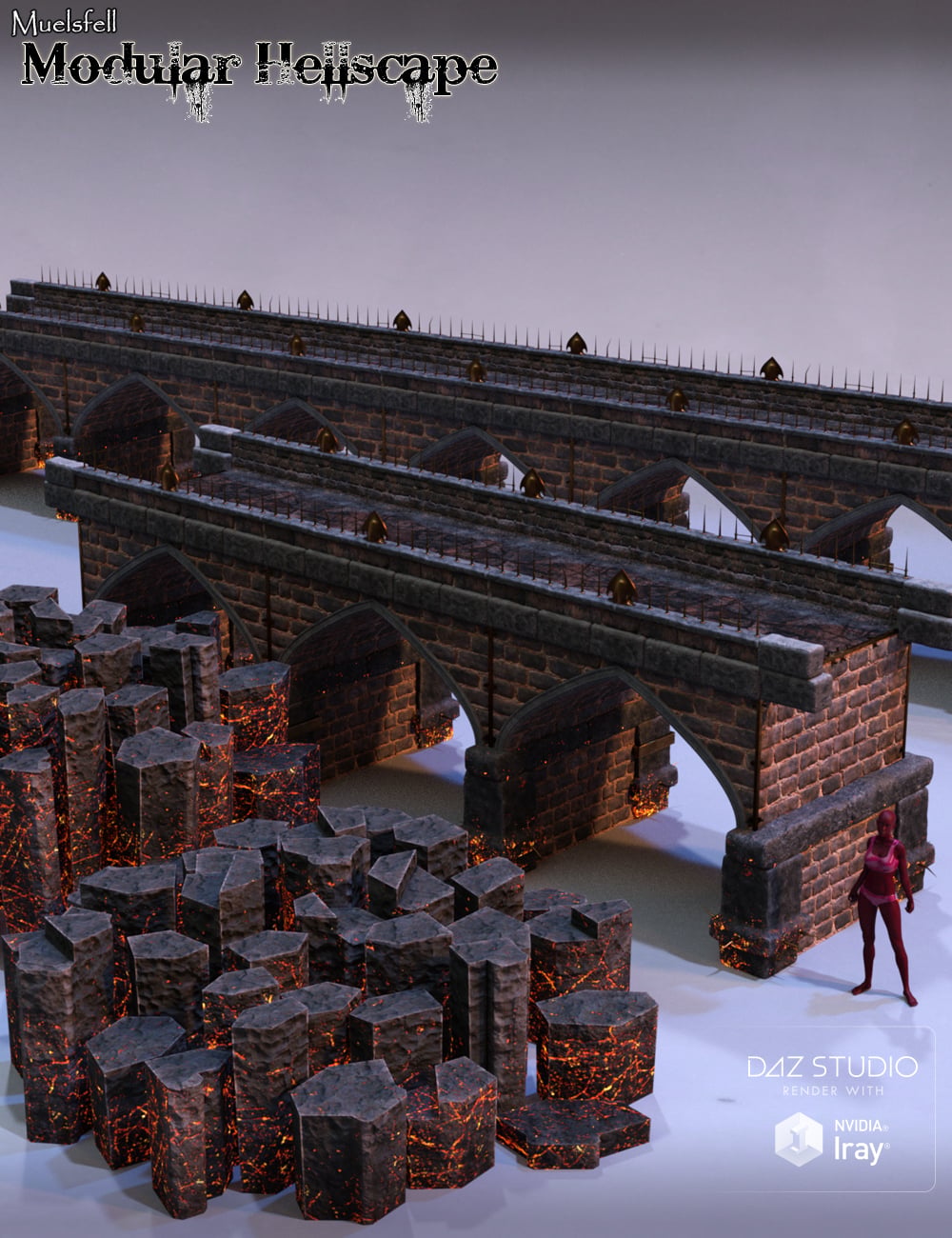 Muelsfell Modular Hellscape | Daz 3D