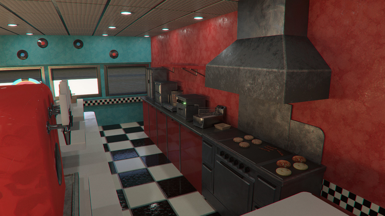 American Diner 60's by: Mely3D, 3D Models by Daz 3D