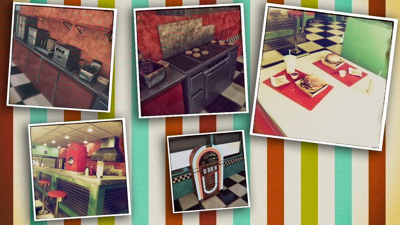 American Diner 60's American Diner 60's by: Mely3D, 3D Models by Daz 3D