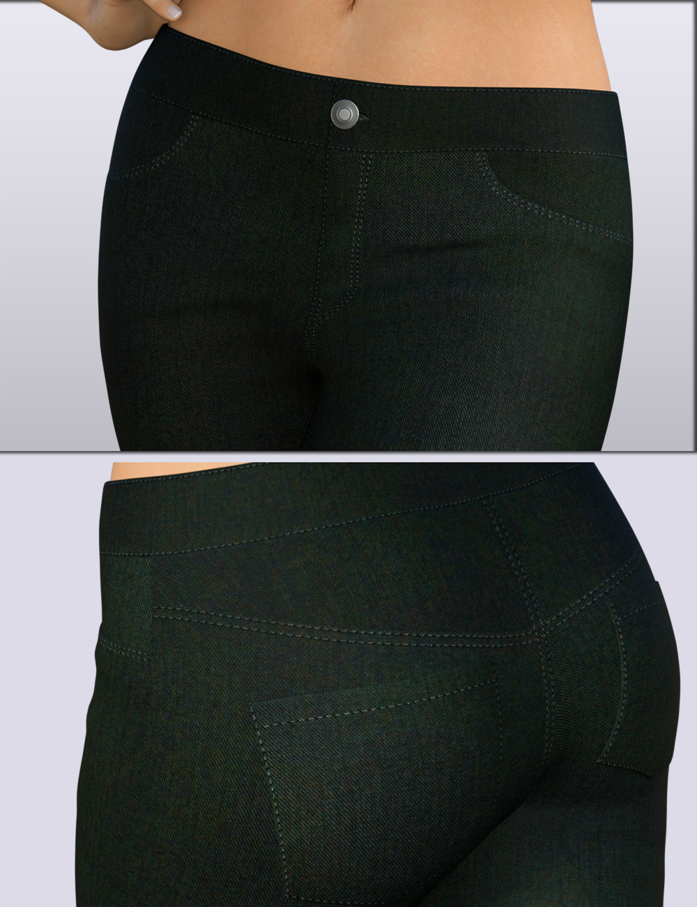 H&C Skinny Jeans Outfit for Genesis 8 Female(s) by: IH Kang, 3D Models by Daz 3D