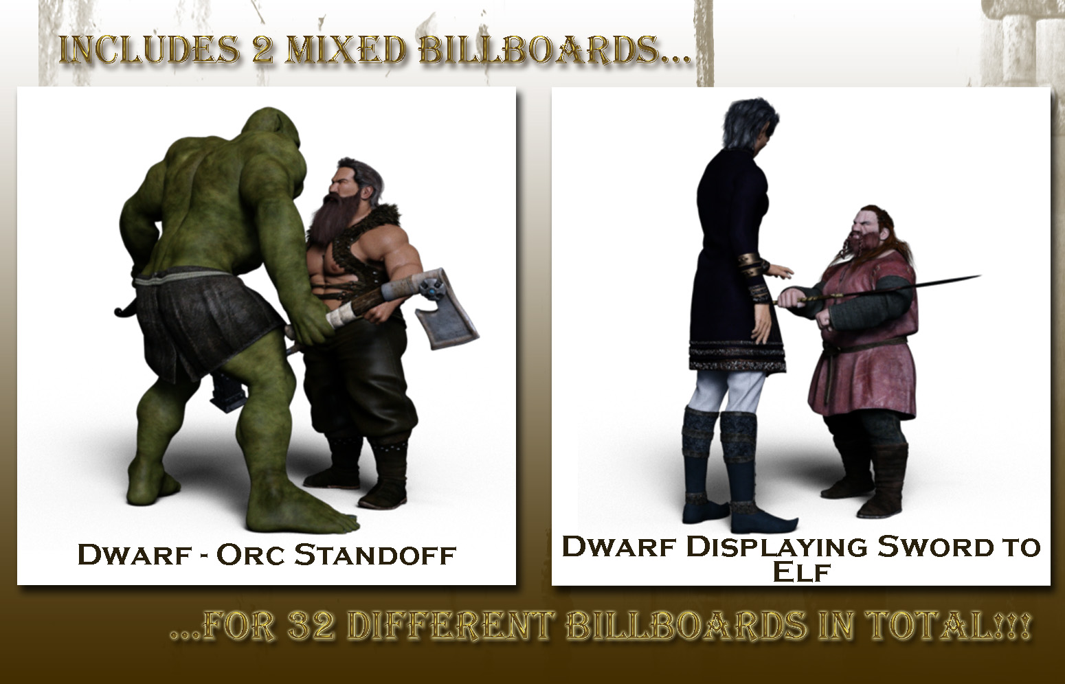 Now-Crowd Billboards - Fantasy Life by: RiverSoft Art, 3D Models by Daz 3D