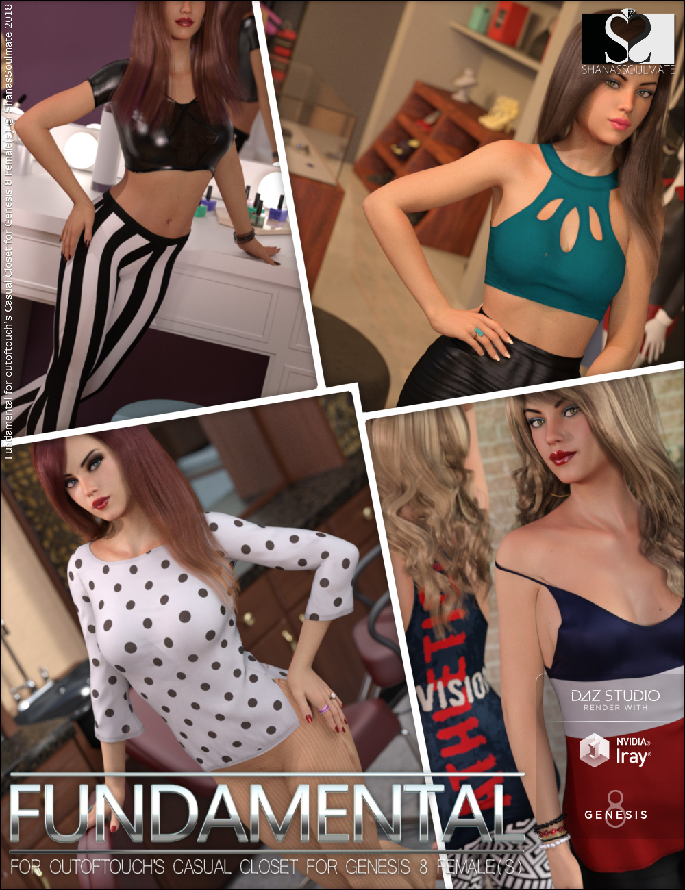 Fundamental Textures for OOT Casual Closet by: ShanasSoulmate, 3D Models by Daz 3D