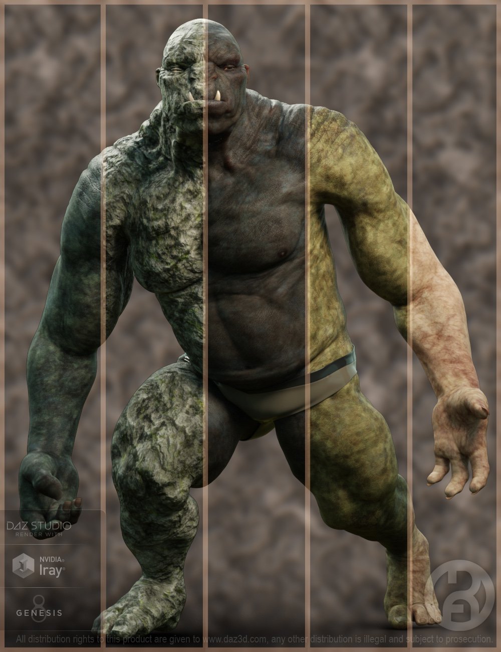 Troll Beast Texture Xpansion by: RawArt, 3D Models by Daz 3D