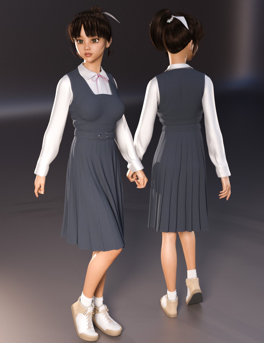 dForce Jumper Uniform for Genesis 8 Female(s) | Daz 3D