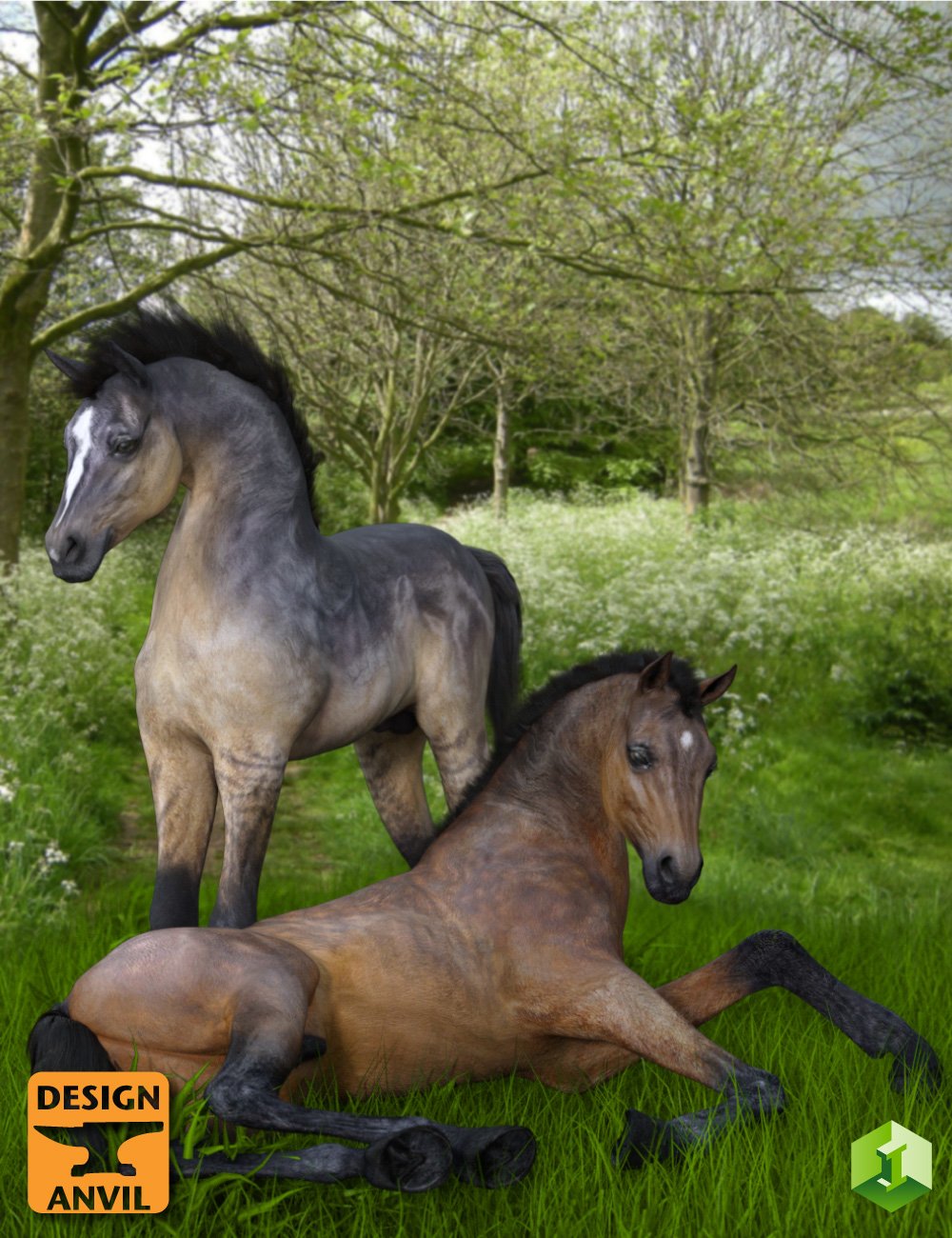 DA Foal and Poses for Daz Horse 2 DA Foal and Poses for Daz Horse 2 by: Design Anvil, 3D Models by Daz 3D