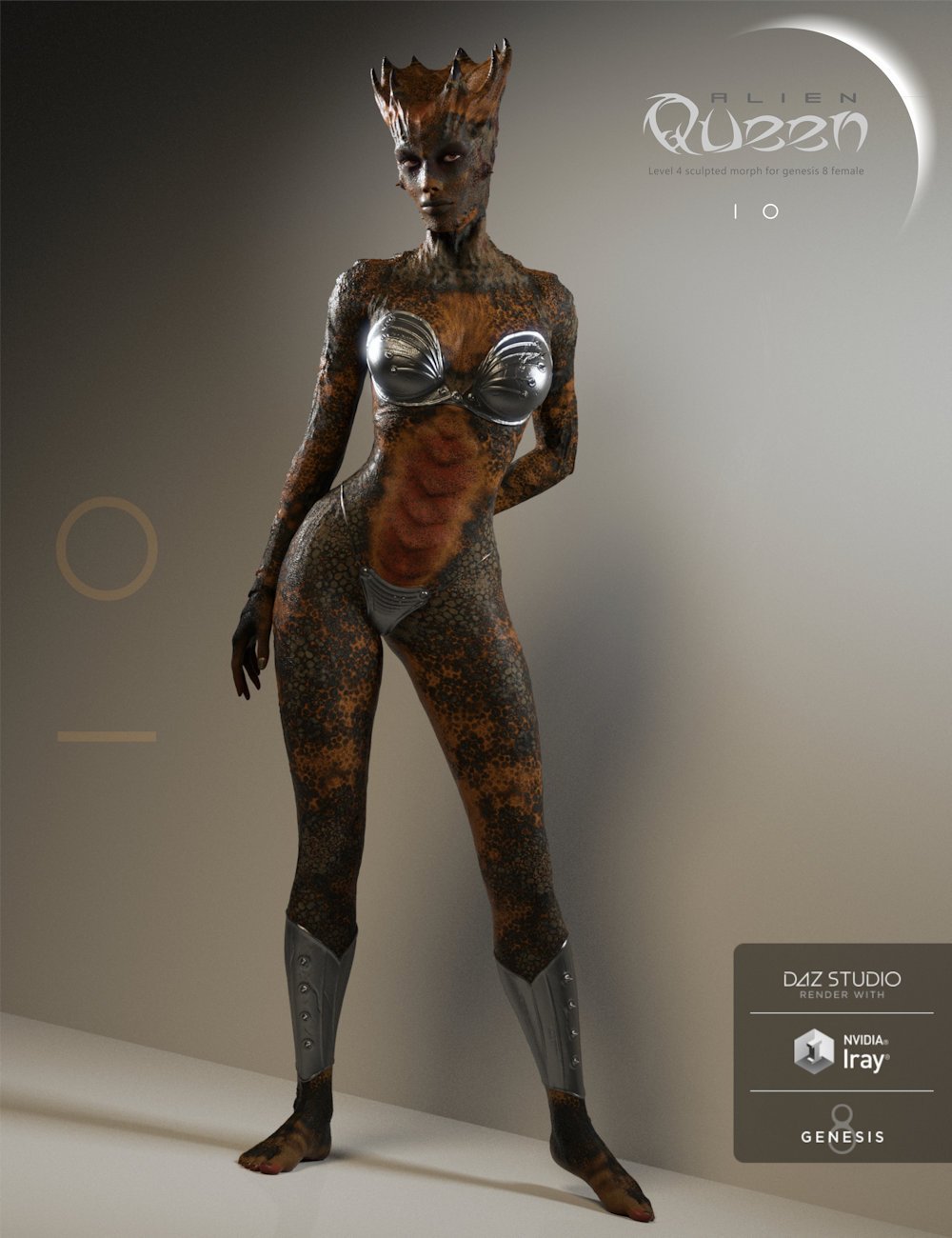 Alien Queen for Genesis 8 Female by: daveyabbo, 3D Models by Daz 3D