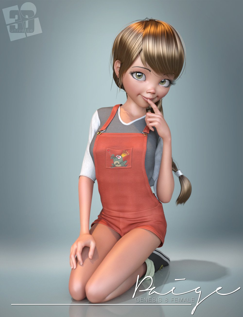 dForce Paige Clothing for Genesis 8 Female(s) by: 3D Universe, 3D Models by Daz 3D