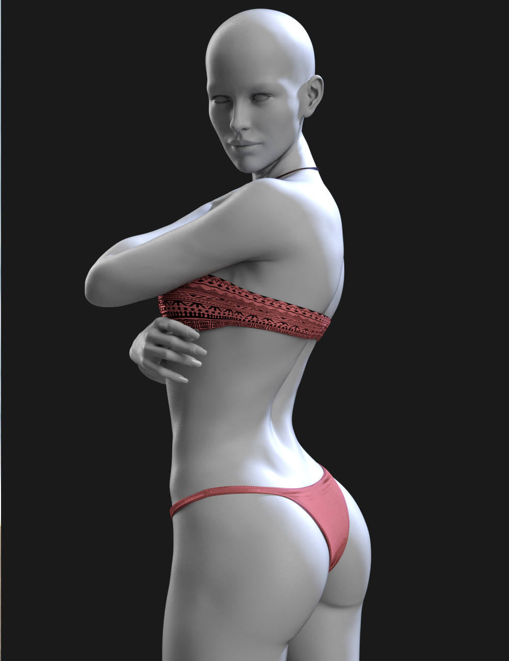 X-Fashion Bohemian Heart Bikini for Genesis 8 Female(s) by: xtrart-3d, 3D Models by Daz 3D