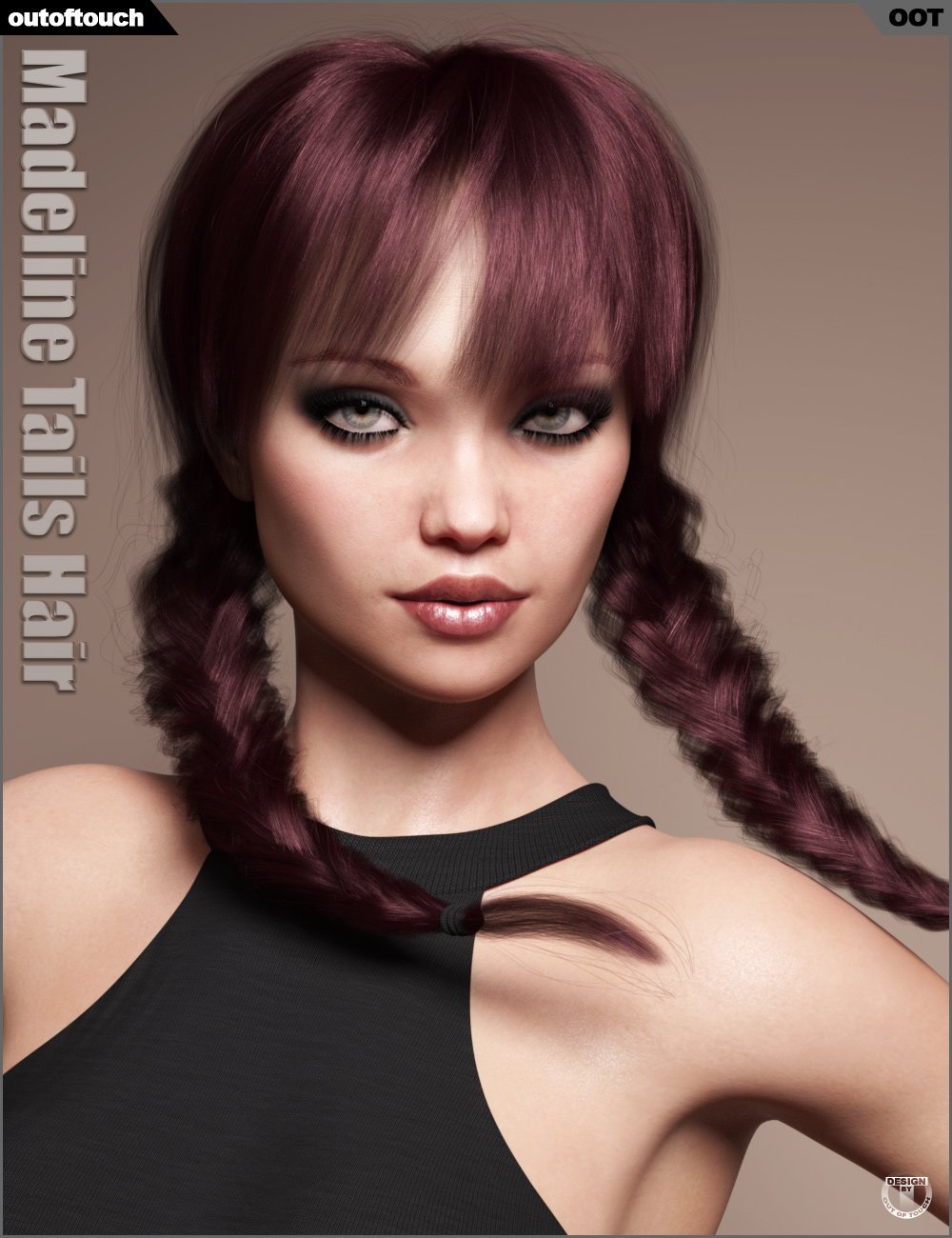 Madeline Tails Hair for Genesis 3 and 8 Female(s) Madeline Tails Hair for Genesis 3 and 8 Female(s) by: outoftouch, 3D Models by Daz 3D