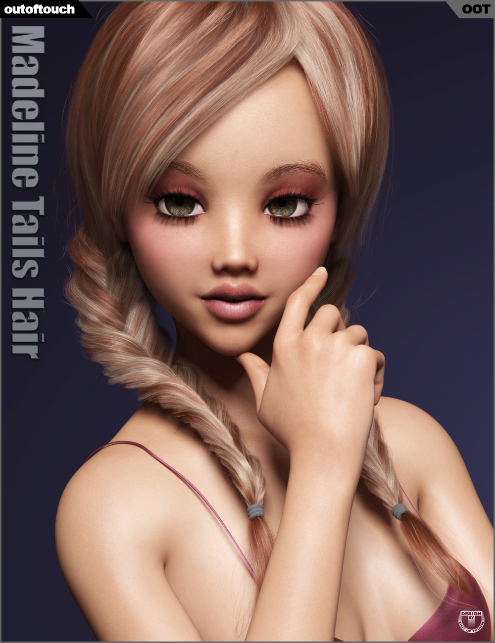 Madeline Tails Hair for Genesis 3 and 8 Female(s) Madeline Tails Hair for Genesis 3 and 8 Female(s) by: outoftouch, 3D Models by Daz 3D