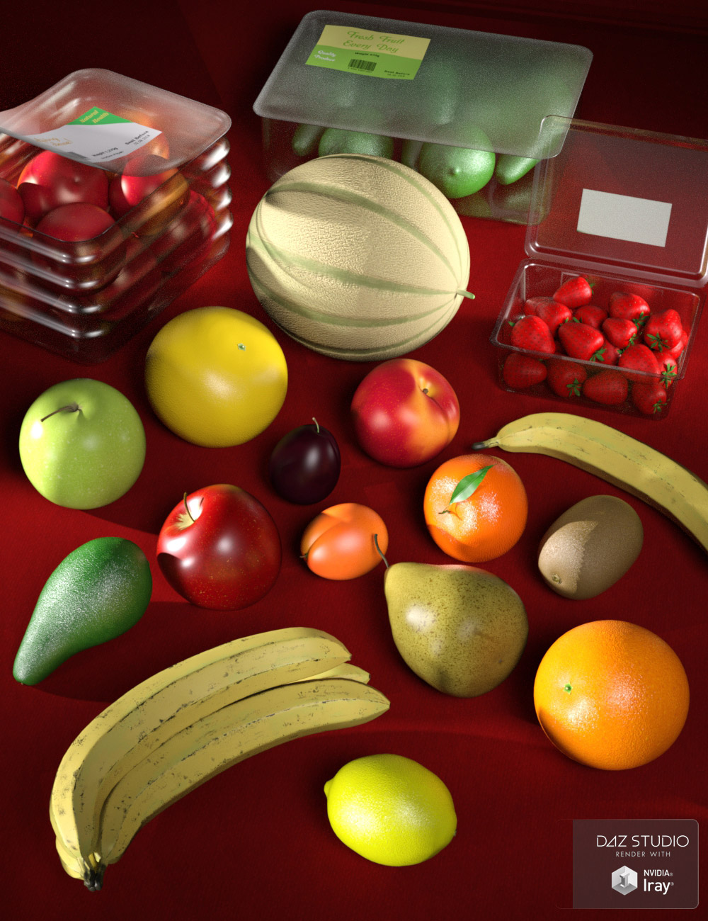Everyday Fruit by: maclean, 3D Models by Daz 3D