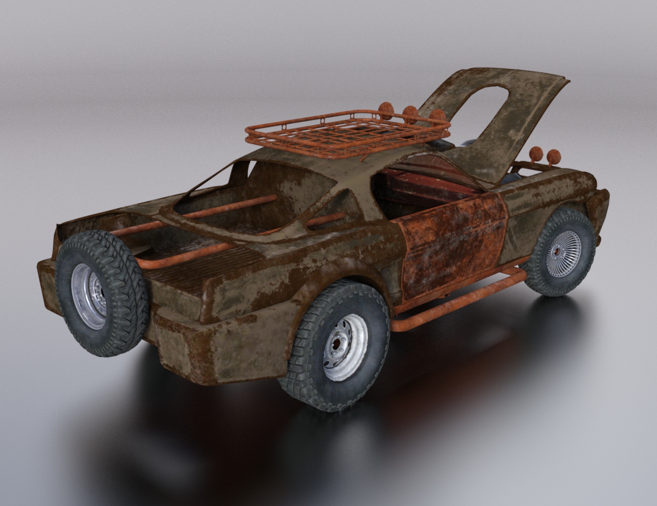 Wasteland Vehicle Construction Set by: DzFire, 3D Models by Daz 3D