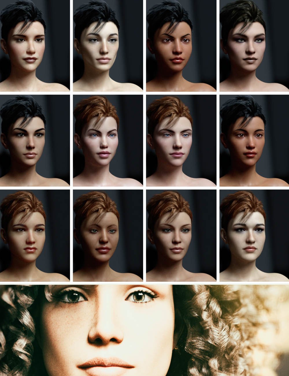 Ultra Face Morphs - 60 Essential Faces For Genesis 8 Female Ultra Face Morphs - 60 Essential Faces For Genesis 8 Female by: Colm Jackson, 3D Models by Daz 3D