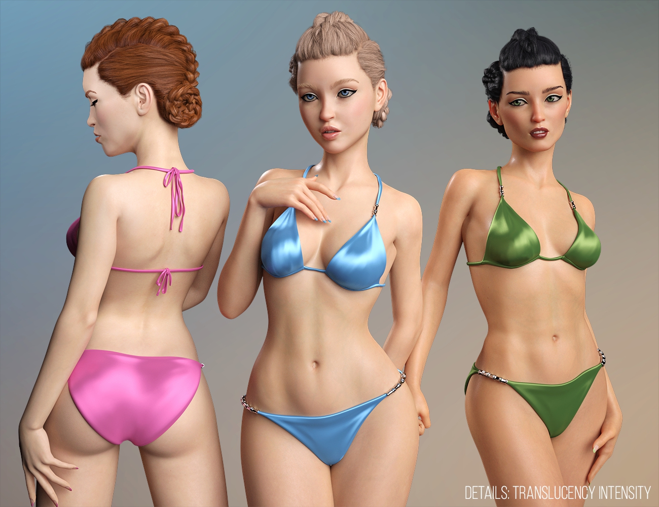 LY Sugar and Spice Girls HD for Aiko 8 by: Lyoness, 3D Models by Daz 3D