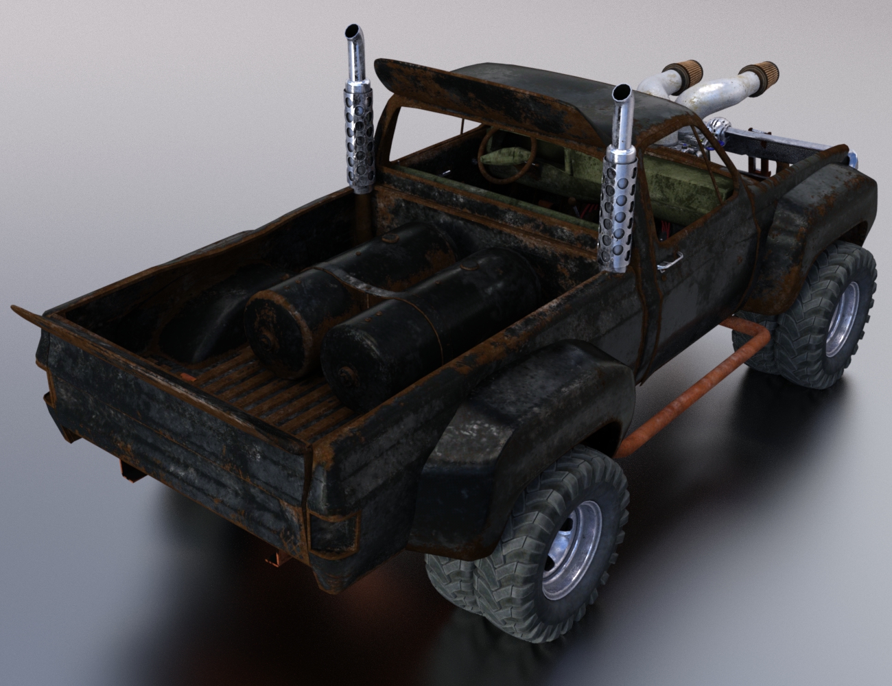 Wasteland Vehicle Construction Set Add-Ons by: DzFire, 3D Models by Daz 3D