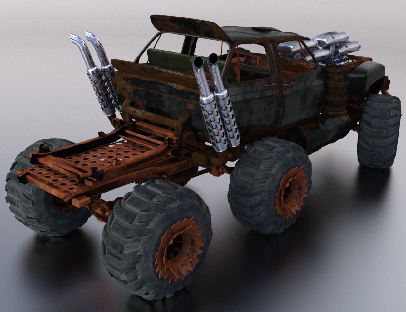 Wasteland Vehicle Construction Set Add-Ons by: DzFire, 3D Models by Daz 3D