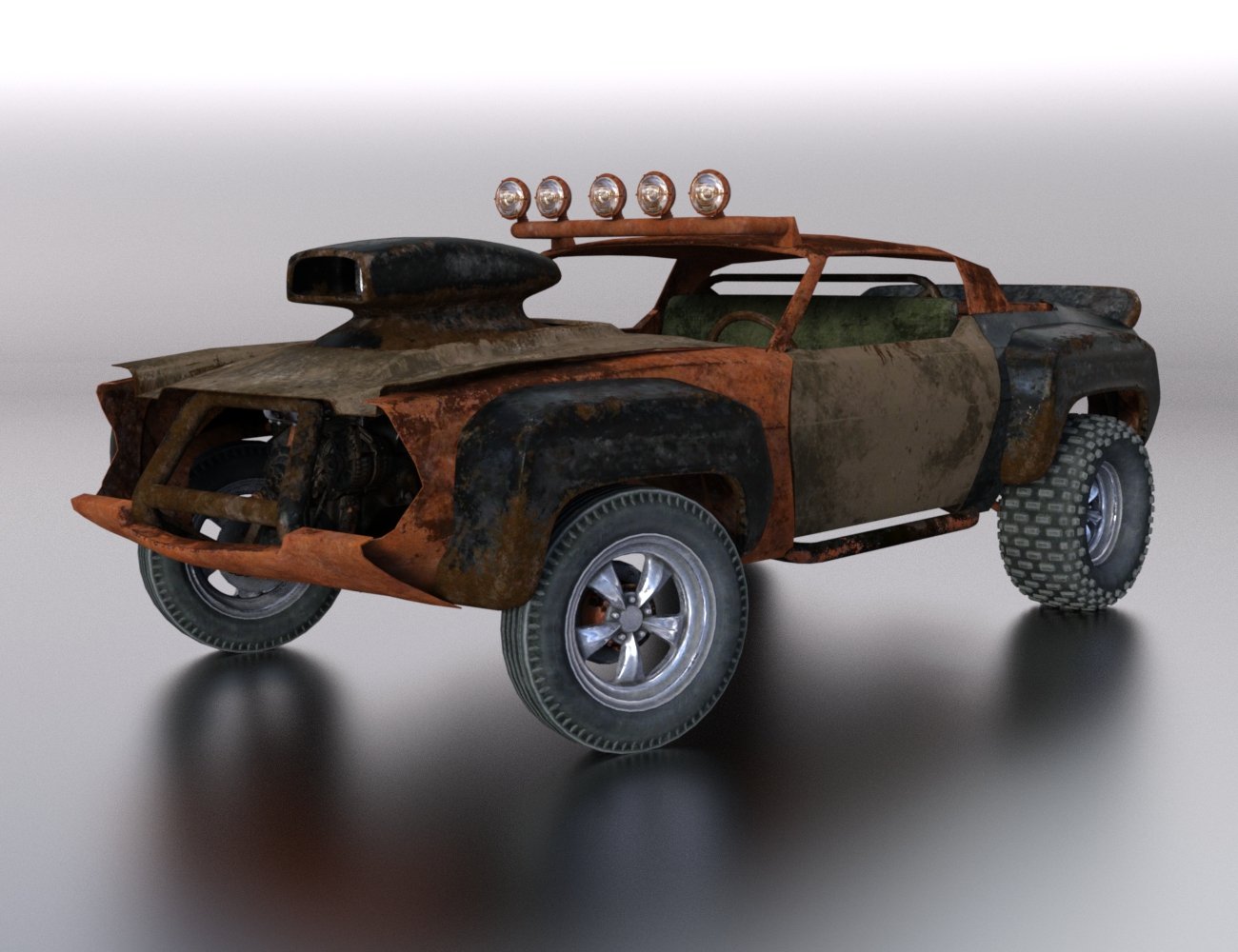 Wasteland Vehicle Construction Set Add-Ons 2 by: DzFire, 3D Models by Daz 3D