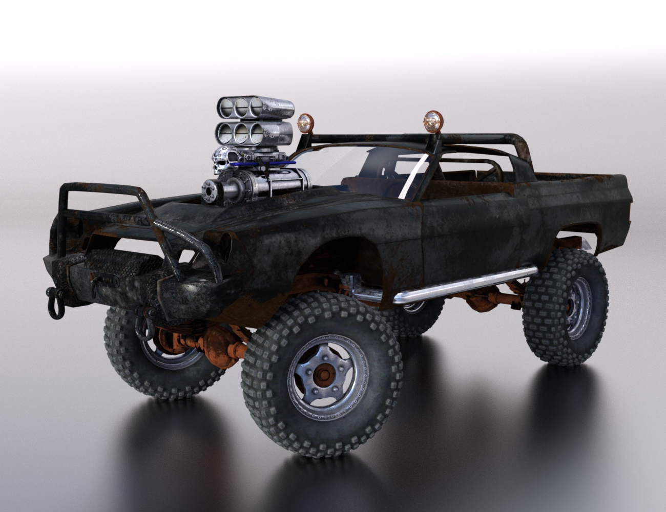 Wasteland Vehicle Construction Set Add-Ons 2 by: DzFire, 3D Models by Daz 3D
