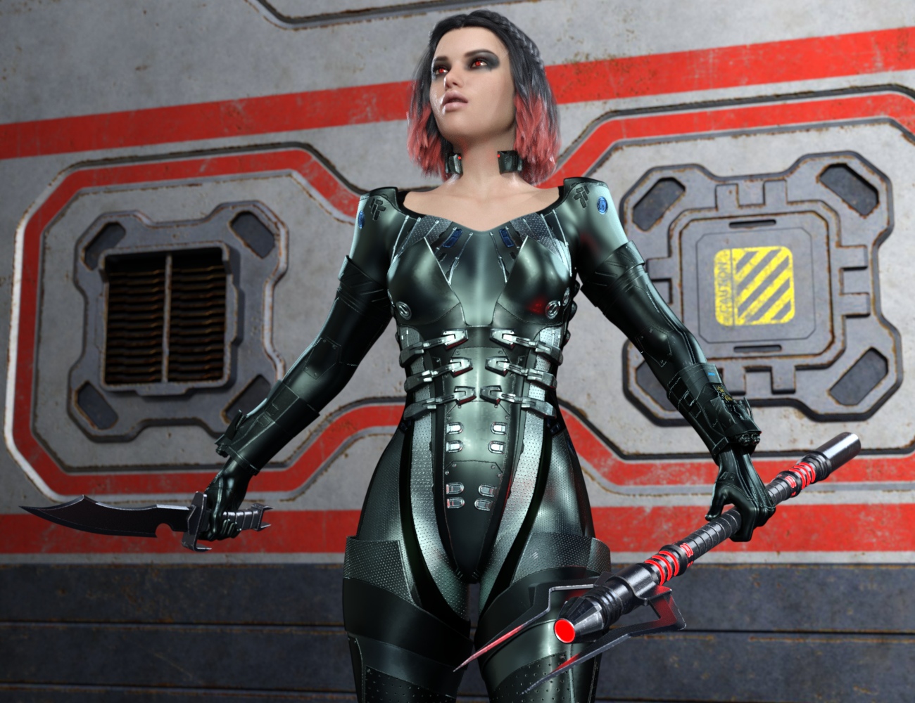 Dark Sci-fi Weapons by: Nightshift3D, 3D Models by Daz 3D