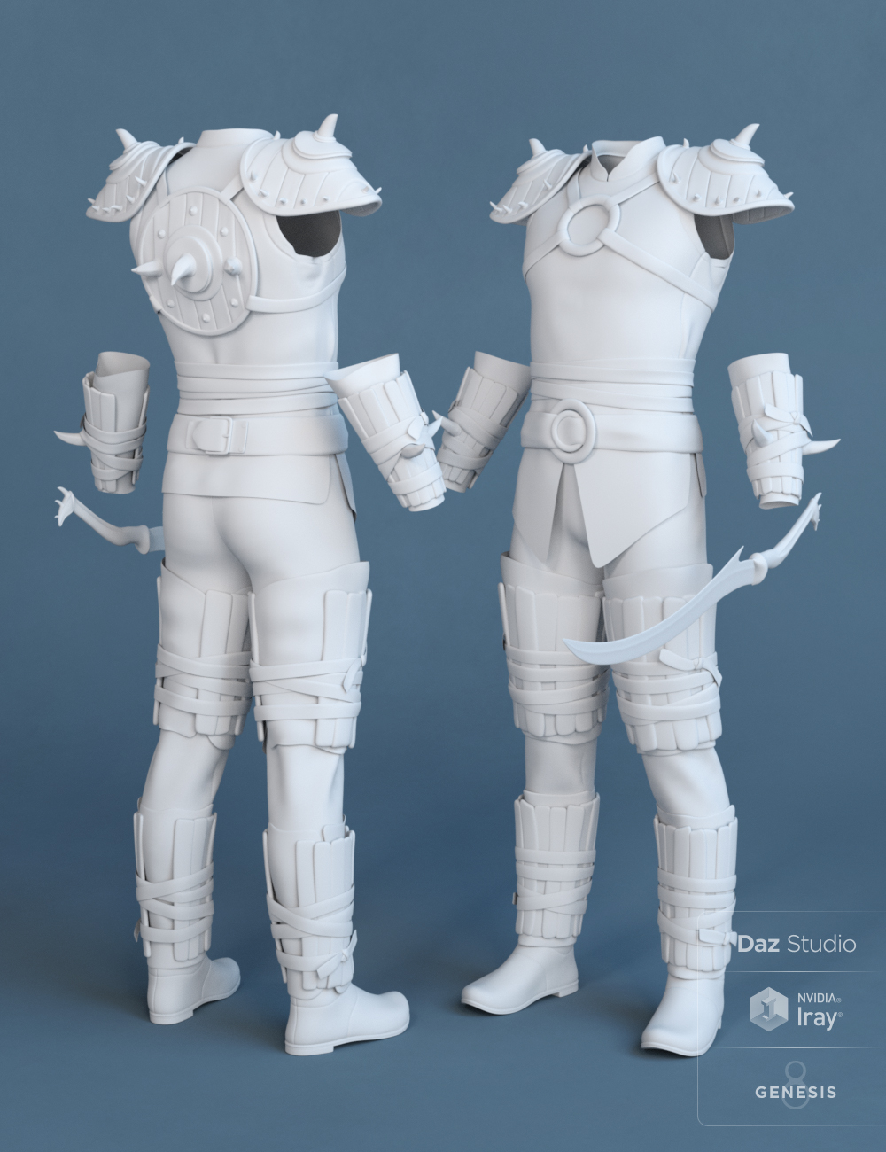 Oak Defender Outfit for Genesis 8 Male(s) by: ArienNikisatez, 3D Models by Daz 3D