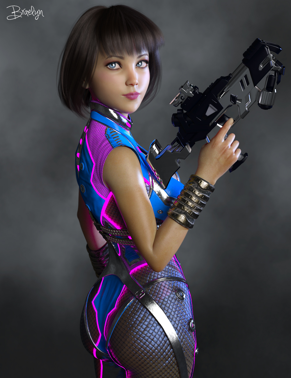 Pix Braelyn for Genesis 8 Female & Aiko 8 by: Pixeluna, 3D Models by Daz 3D