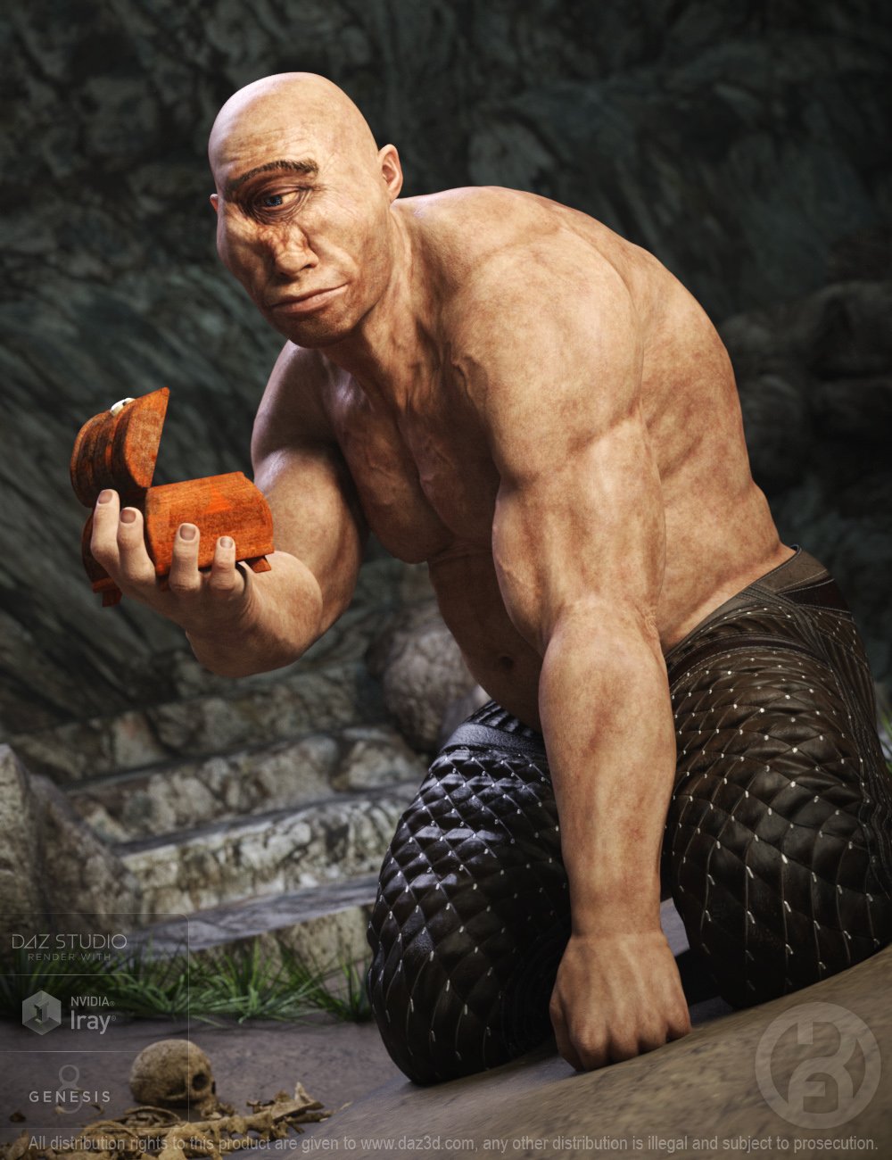 Cyclops for Genesis 8 Male by: RawArt, 3D Models by Daz 3D