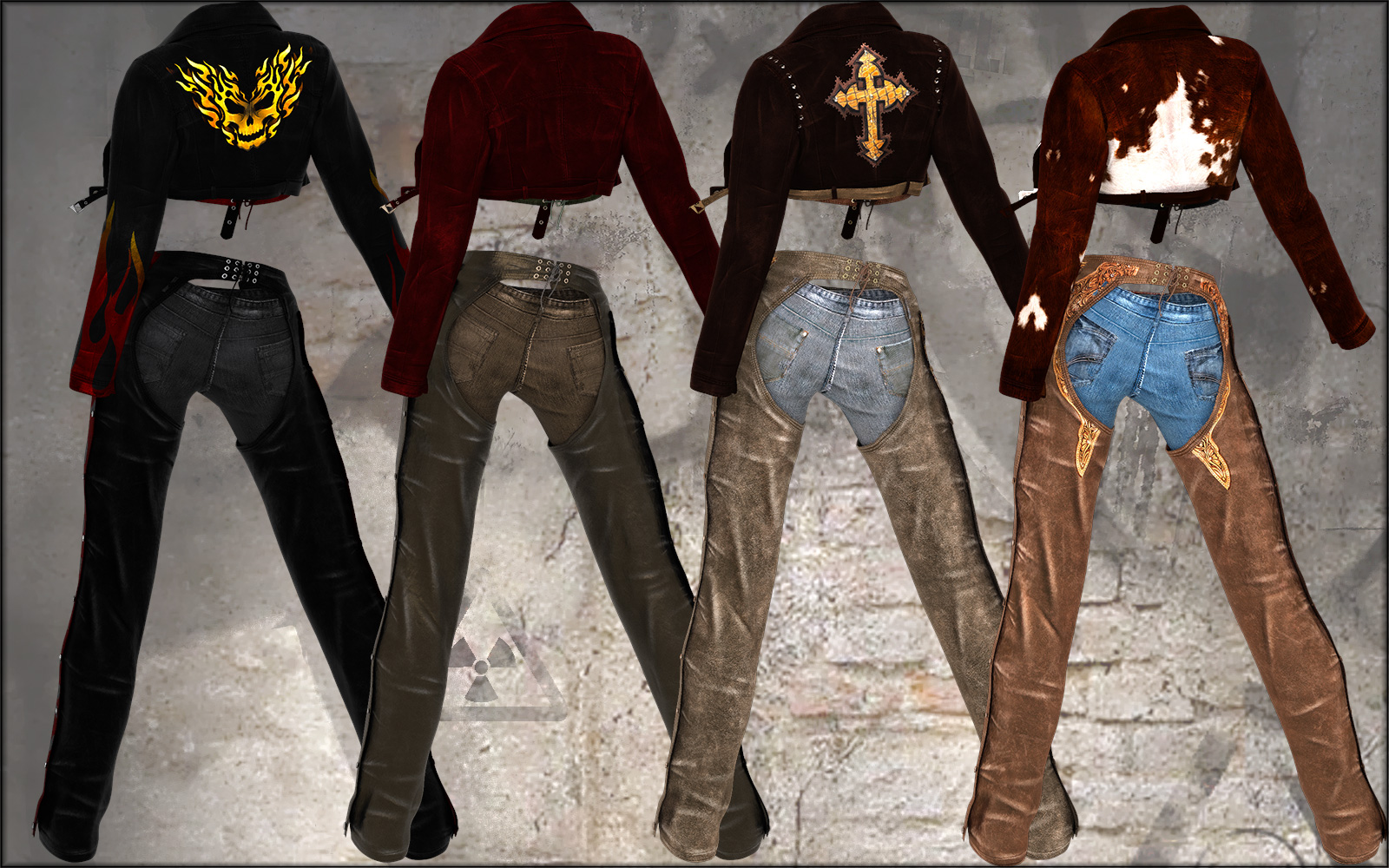 Classic Biker Gear Textures | Daz 3D