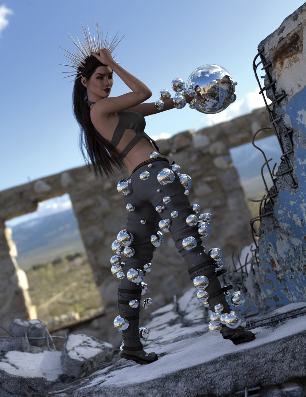 Bubble Suit for Genesis 8 Plus 33 Shaders by: Marshian, 3D Models by Daz 3D