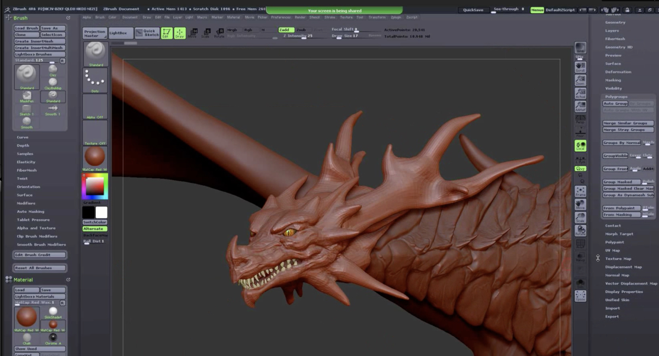 ZBrush Masterclass : How to Sculpt a Dragon by: Digital Art Livemagbhitu, 3D Models by Daz 3D