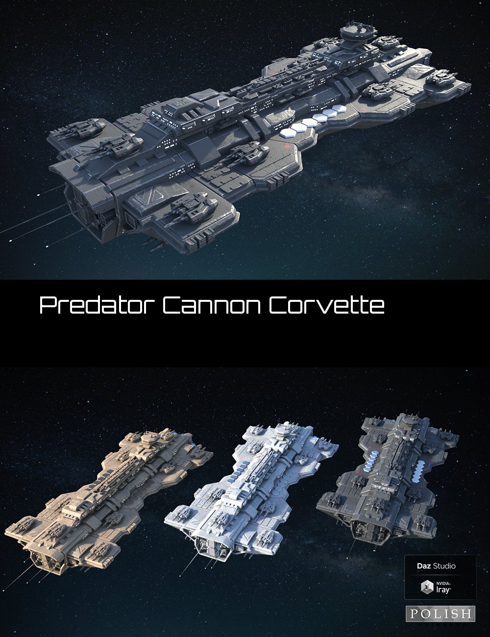 Predator Cannon Corvette by: Polish, 3D Models by Daz 3D