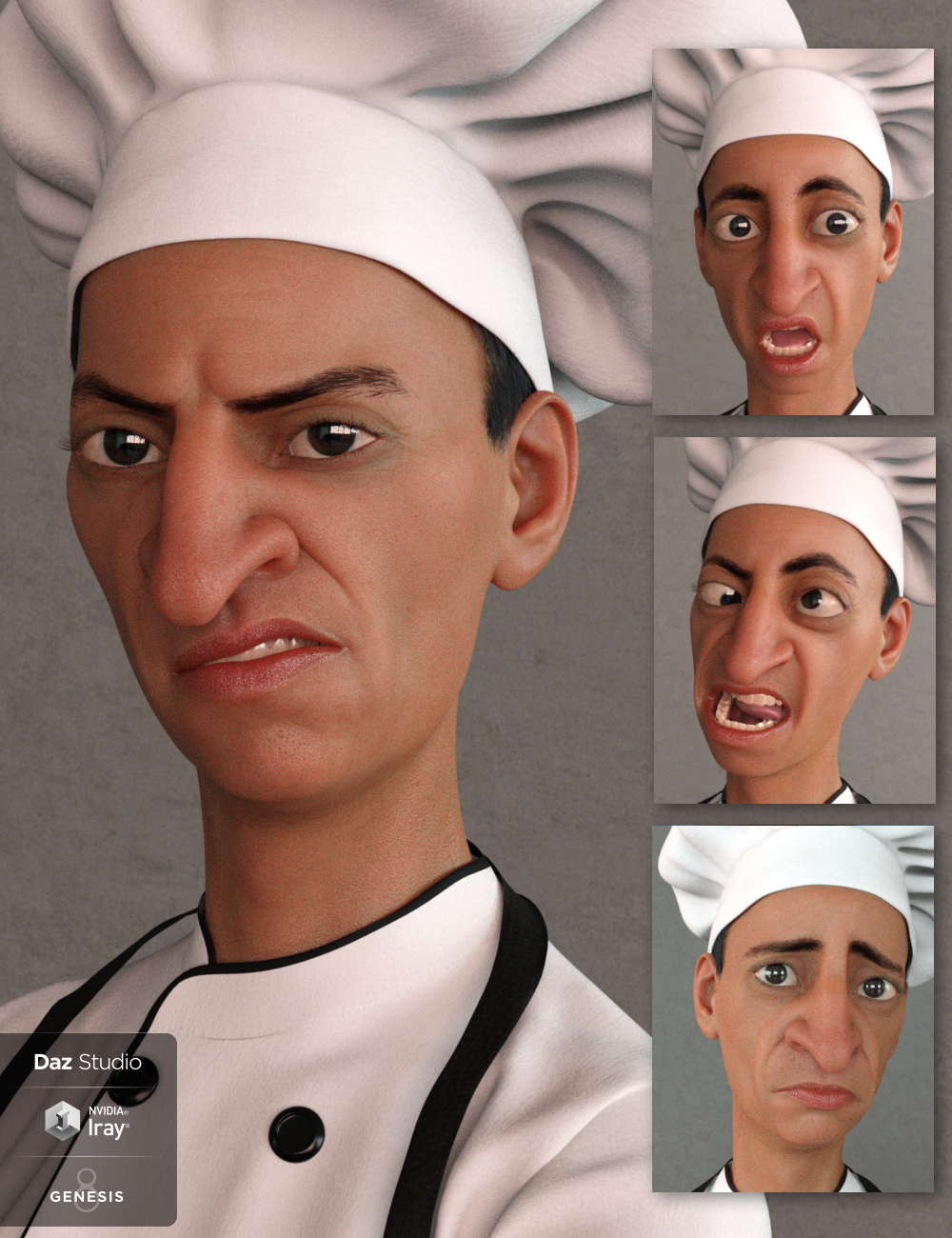 Jolly Ollie Expressions for Ollie 8 by: SloshWerks, 3D Models by Daz 3D
