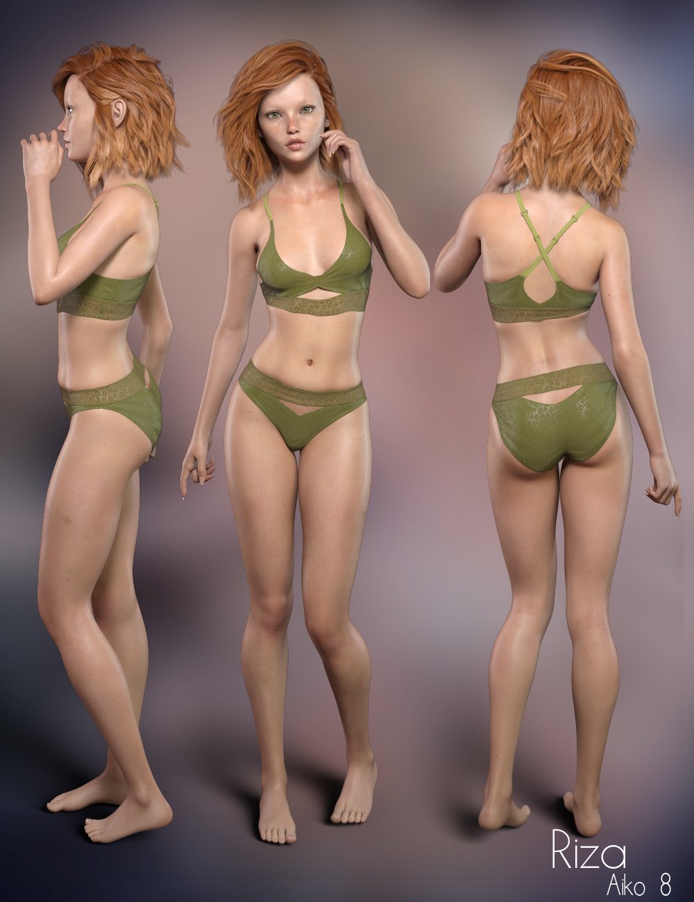 P3D Riza for Aiko 8 P3D Riza for Aiko 8 by: P3Design, 3D Models by Daz 3D