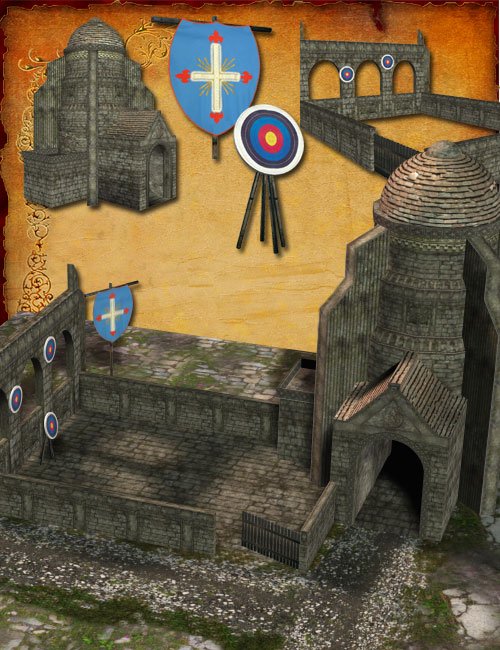 Medieval Village: The Shootingplace by: Nouschka Design, 3D Models by Daz 3D