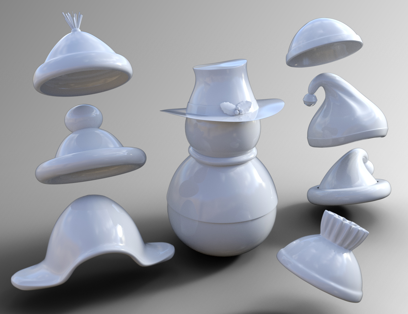 Spring Thaw Snowman Prop Set Spring Thaw Snowman Prop Set by: NGartplay, 3D Models by Daz 3D
