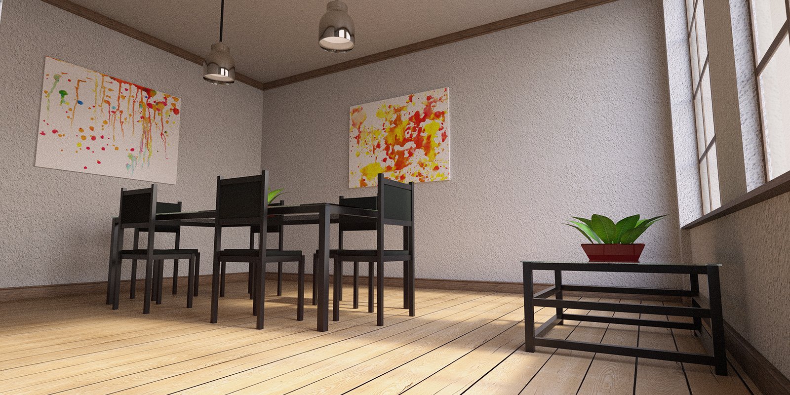 Cozy Dining Room by: , 3D Models by Daz 3D