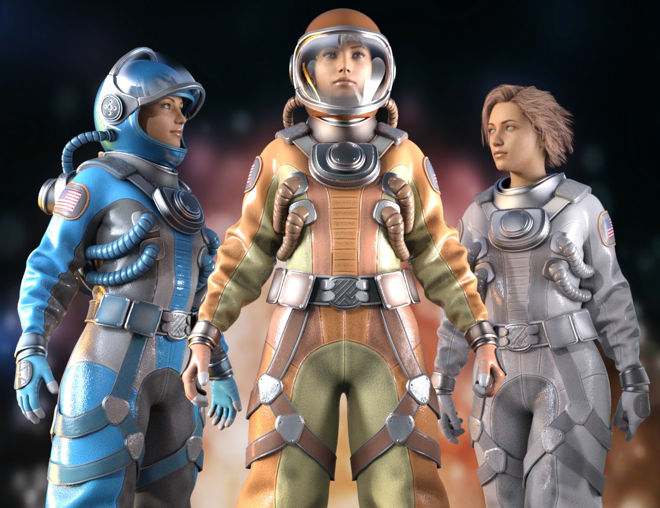 Space Suit Outfit for Genesis 8 Female(s) Space Suit Outfit for Genesis 8 Female(s) by: Yura, 3D Models by Daz 3D
