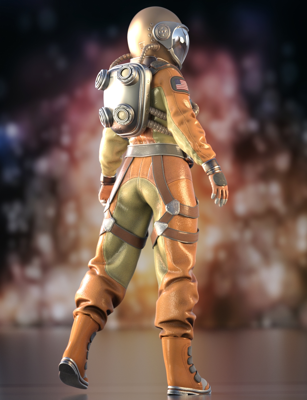 Space Suit Outfit for Genesis 8 Female(s) by: Yura, 3D Models by Daz 3D