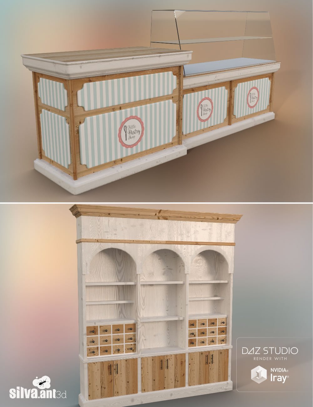 Little Pastry Shop by: SilvaAnt3d, 3D Models by Daz 3D