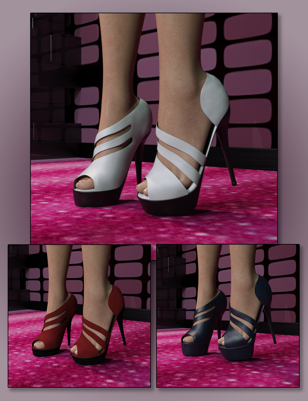 Vegas Nights Outfit for Genesis 8 Female(s) by: Saia, 3D Models by Daz 3D